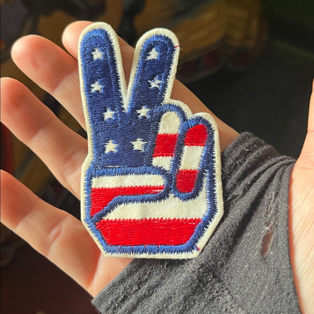 Vintage Patch Trucker Retro America Peace